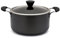 Zinel 4153 Non-Stick Stockpot/Casserole with Hard Anodised Induction Base, Grey, 26cm
