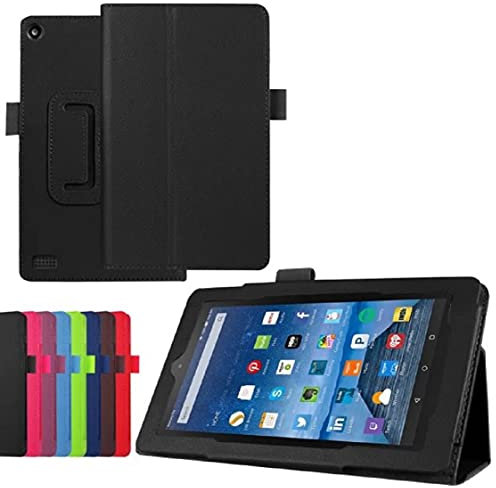 Amazon Fire 7 case, Saturcase PU in pieghevole Folio stand custodia cover per Amazon Kindle Fire 7 Tablet (17,8 cm display HD – 2015 Release)