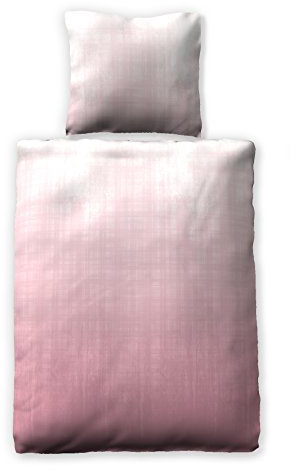 jilda-tex Satinbettwäsche 135x200 cm 100% Baumwolle Design Washed Out - Pink