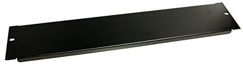 StarTech.com Rackblende 1HE - Blindblende - 19 Zoll Rackblende - Schwarz (BLANKB2) | Rackblende, Blindplatte, Rackmontage, Serverschrank, Gehäuse, Pulverbeschichtung