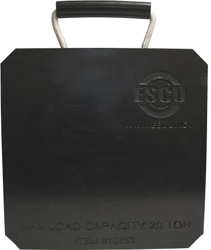 20 Ton Cribbing Support Jack Plate for Trailers, Boats, RV, Heavy Vehicle Equipment, Hydraulic Cylinders, Bottle Jacks, Jack Stands