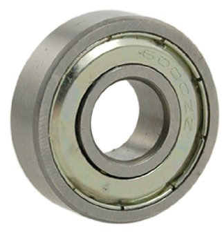 sourcing map 10 x 26 x 8mm Schild Kugellager Kugel Lager Rillenlager 6000ZZ silber de