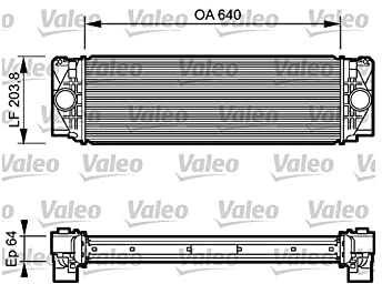 Valeo Ladeluftkühler, Motorkühlung 818732 | Kompatibel mit: MERCEDES-BENZ SPRINTER 3,5-t Bus, SPRINTER 3,5-t Kasten, SPRINTER 3,5-t Pritsche/Fahrgestell
