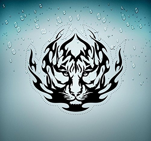 Akachafactory Aufkleber/Sticker für Auto, Motorrad, Apple, Tuning, Motiv Tiger Tribal R2