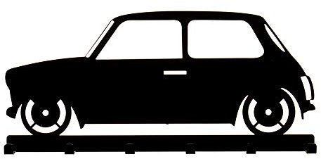 Bentatec Schlüsselbrett Kleinwagen Optik in schwarz Auto Oldtimer