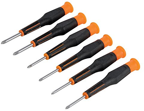Silverline 282445 Precision Screwdriver Set PZD and Phillips, 105 mm - 6 Pieces