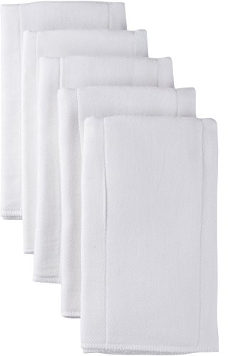 Gerber Unisex Baby Boys Girls Gauze Prefold Cloth Diapers Multipack White 5 Pack