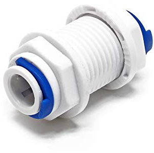 Naturewater Jaco Fitting Verbinder für Schlauch 2x 9,52 mm (3/8) und mit 20,67 mm (1/2) AG, für Trinkwasser Ultrafiltration Mikrofilter Umkehrosmose (RO)