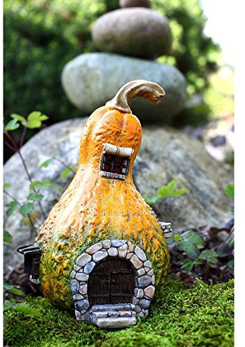 Top Kollektion Enchanted Story Garten und Terrarium Flaschenkürbis Fairy House Outdoor Decor mit Licht
