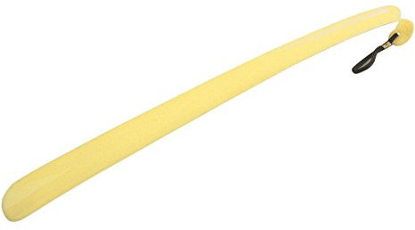 Homecraft Chausse-pied en plastique, emballé pour la vente au détail, 16,5 pouces de long, manche facile à tenir, en plastique, léger, durable et confortable, aide à l'habillage adaptée pour les personnes âgées, handicapées et handicapées, enfilez facilement vos chaussures