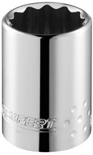Britool E117058BR Bi-Hex Standard 1/2 Drive Socket in Display Pack, 15mm