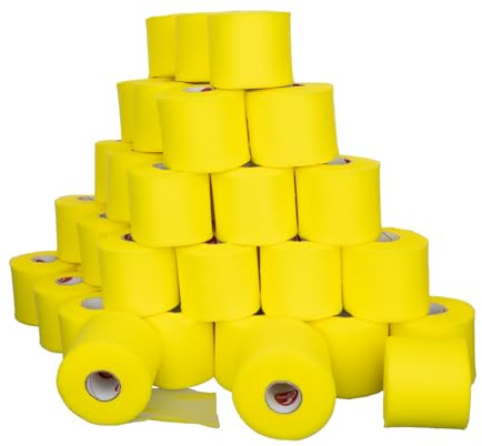 Cramer Tape-Underwrap, Großpackung mit 48 Rollen PreWrap für athletisches Taping, Haarband, Stirnband, Patellarunterstützung, Vorwicklung, athletisches Tape-Zubehör, 7 cm x 27,7 m Rollen Pre Wrap
