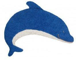 Efie Dinkel-Bio-Wärmekissen Delfin – Bio-Dinkelkorn & Baumwollplüsch (kbA) – GOTS-zertifiziert – handgefertigt in Deutschland – natürliches Baby-Wärmekissen