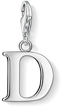 Thomas Sabo Damen Charm-Anhänger D Buchstabe Charm Club 925 Sterling Silber 0178-001-12