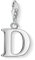 Thomas Sabo Damen Charm-Anhänger D Buchstabe Charm Club 925 Sterling Silber 0178-001-12