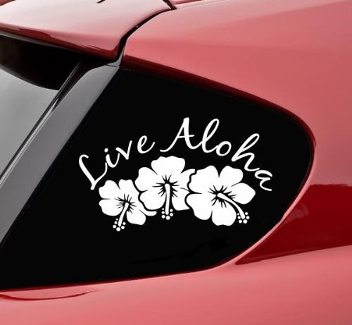 Aufkleber Autoaufkleber JDM Die Hart - Live Aloha Auto Laptop Tuning Sticker Decal Heckscheibe LKW Sticker 177mmX110mm