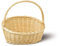 Adam Schmidt Geschenkkorb oval/schräg, weiß/Natur, T 40cm x B 48cm x H 15/45cm