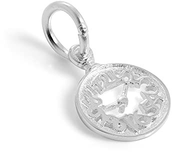 jewellerybox Klein Sterlingsilber Alice im Wunderland Uhr Halskette