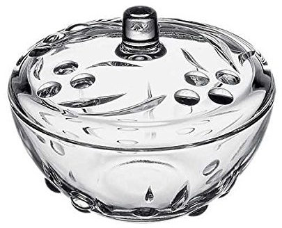 Pasabahce 97236 Perla - Zuckerdose Bonbon-Dose aus Glas mit Deckel, 1 Set
