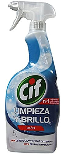 CIF Limpieza y brillo | Para Baños | Difusor de 750 ml | Spray para Baños | Desinfectante de Baños