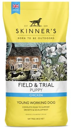Skinner’s Field & Trial Puppy – Complete Dry Food, Sensitive, Supports Gut Health, Key Nutrients, 15kg
