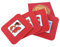 lachineuse - 4 Dessous de Verre Enfants du Bonheur - sous Verres Chinois Traditionnels - en Résine - Style Asiatique - Rouge - pour Vin, Cocktails, Café, Thé - Protège Table - Idée Cadeau Asie Chine