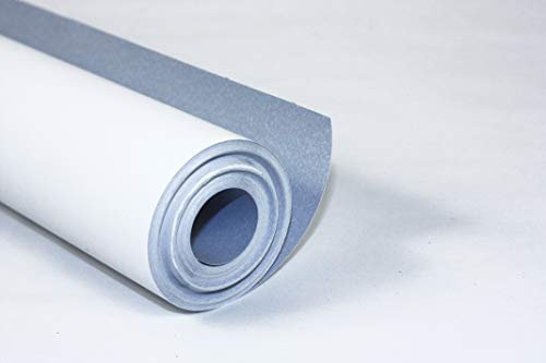 Clairefontaine 34162C Rolle Malpapier (120 g, 50 x 1 m, ideal für Gruppenaktivitäten) 1 Rolle weiß/blau