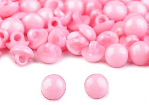 4 x Kinderknöpfe Halbkugel rosa 10mm Knöpfe Babyknöpfe Motivknöpfe Kunststoffknöpfe neu