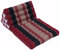 GURU SHOP Thaikissen, Dreieckskissen, Kapok, Tagesbett mit 1 Auflage - Rot/schwarz, 30x50x75 cm
