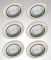 Trango 6er Set 6729-062MOSD LED Einbaustrahler dimmbar Einbauleuchte, Strahler in Nickel matt incl. 6x 3-Stufen dimmbar LED Modul nur 3cm Einbautiefe direkt 230 Volt Deckenlampe Deckenstrahler