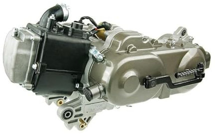 Motor komplett 10 Zoll 50cc GY6 China 4takt 139QMA ohne SLS kompatibel für AGM-GMX 450 QM50QT-6A, BENZHOU Retro Star YY50QT-15, REX JINAN-QINGQI, Shenke-RS 450 QM50QT-6A