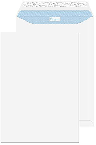 Blake Office - Premium Envelopes B4 (352 x 250 mm) - Pack of 250 - Quality 120GSM - FSC Certified - White Peel and Seal Envelopes - Business Envelope - Laser & Printer Compatible (38115)