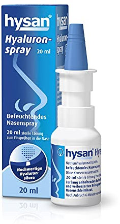 hysan Hyaluronspray - befeuchtendes Nasenspray mit Hyaluronsäure, 20ml