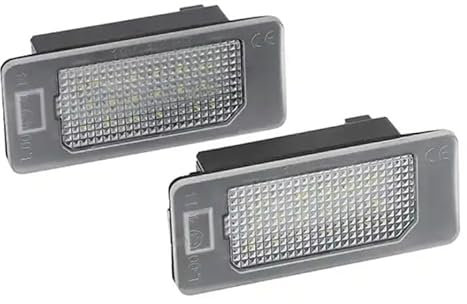 LED Kennzeichenbeleuchtung ohne Fehlermeldung Eintragungsfrei passend für VW Golf 6 Kombi Touran Sharan Passat B7 Touareg