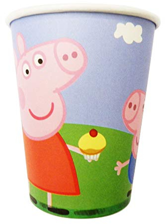 8 Peppa Pig Summer Fun Children's Party 266ml Paper Cups