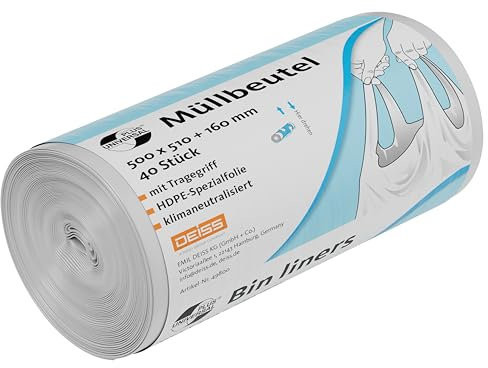 Müllbeutel DEISS UNIVERSAL PLUS mit Tragegriff 25L