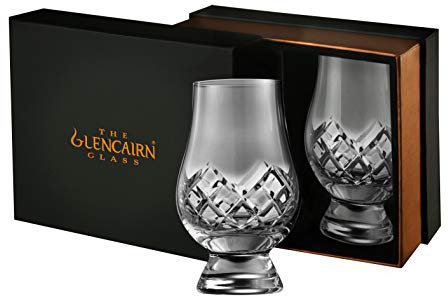 Cut Glencairn Glass x 2 in Presentation Box