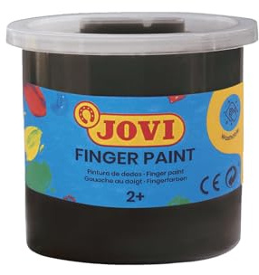 Jovi Case, 5 Bottles with Finger Paint, 125 ml, Black (56030)