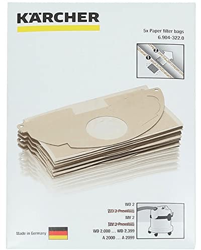 Kärcher 69043220 Staubsaugerbeutel (5 Stück)