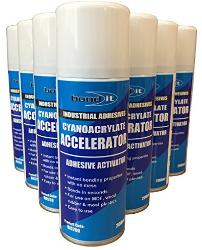 (Pack of 4) Bond it Cyanoacrylate Accelerator Adhesive activator Super Glue Accelerator 200ml