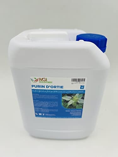 mgi developpement estiércol líquido de ortiga, 5 l, 100% natural, abono fabricado en Francia