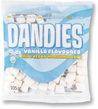 Dandies - Mini Vegan Marshmallows Vanilla Flavoured, 105g
