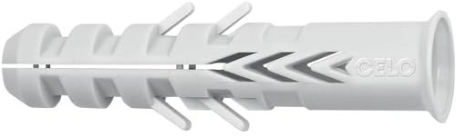 Celo Gerüstdübel GR 14x100mm - Dübel für alle Gerüst Befestigungen in Vollbaustoffen - Gerüstverankerung DIN 4420, Nylon grau - 40 Stück
