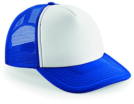 Beechfield Unisex Vintage Snapback Trucker, blau/weiß, Einheitsgröße