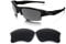 GALAXYLENSE Replacement Lenses for Oakley Flak Jacket XLJ Iridium Black Color