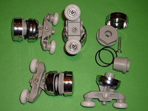 4 New Twin Wheel Shower Door Rollers Suitable for a Variety of Showers Including Daryl Aroco Kohler Kudos Heritage AM81-4