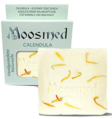 Moosmed Calendula Naturseife - vegane Bio-Seife handgefertigt in Deutschland