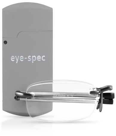 eye-spec Faltbare Lesebrille mit Mini Etui | Stilvolles Klappbares Design für Herren und Damen (2.5)