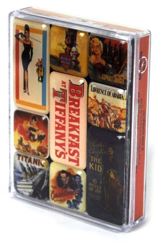 Nostalgic-Art 83007 Breakfast at Tiffany's Movie-Art Retro, Magnet-Set (9-teilig)