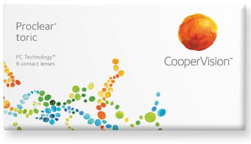 Proclear Toric, torische Monatslinsen weich, 6 Stück / BC 8.8 mm / DIA 14.4 / CYL -1,75 / Achse 180 / -06,50 Dioptrien